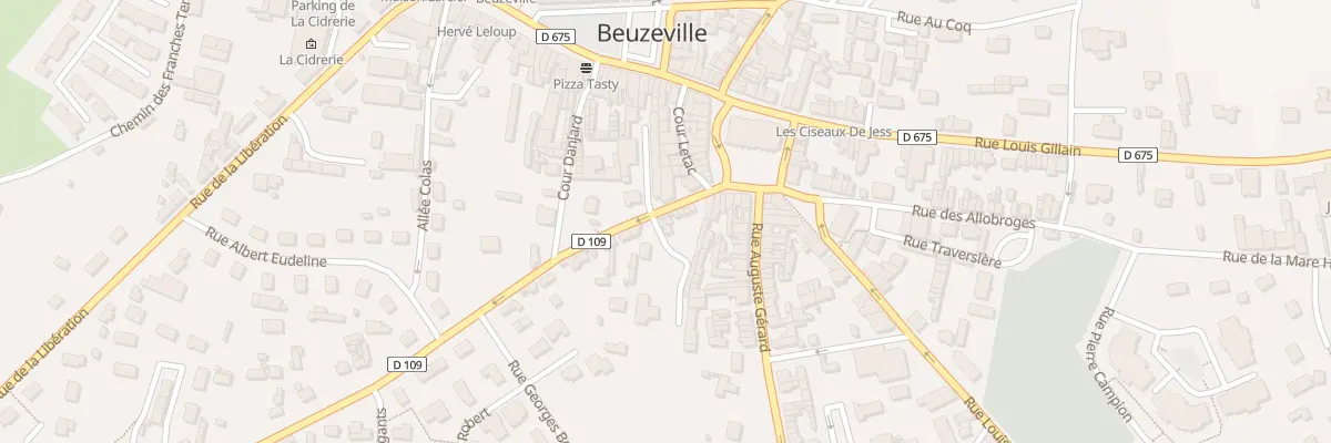 Plan du 39 Rue de la Bertinière à Beuzeville