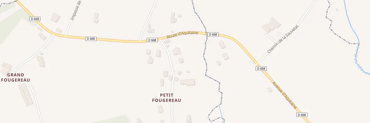 Plan du 77 Rte du Petit Fougereau à Roumagne