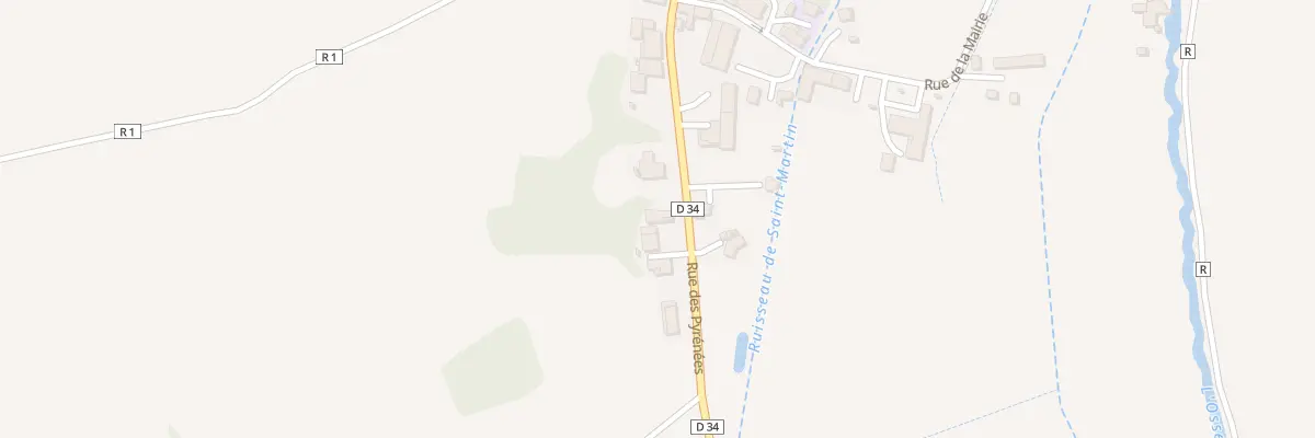 Plan du 5033 Le Village à Riguepeu