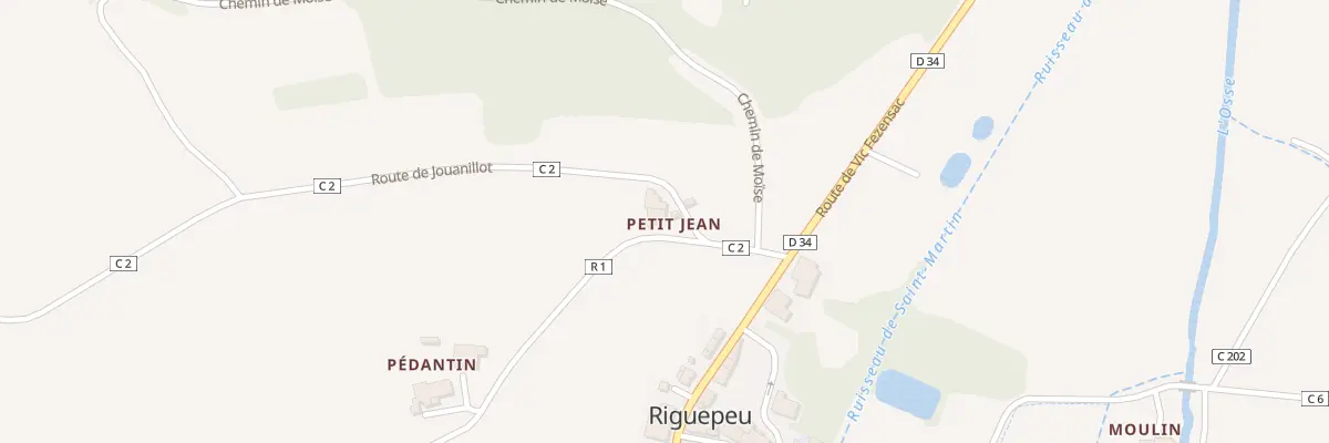 Plan du 5020 Le Village à Riguepeu