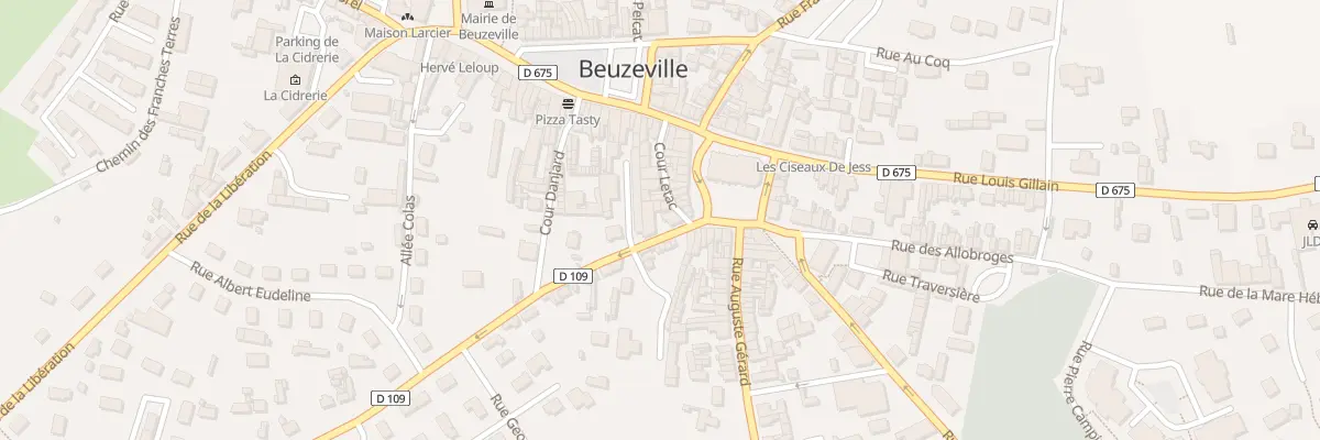 Plan du 22 Rue de la Bertinière à Beuzeville