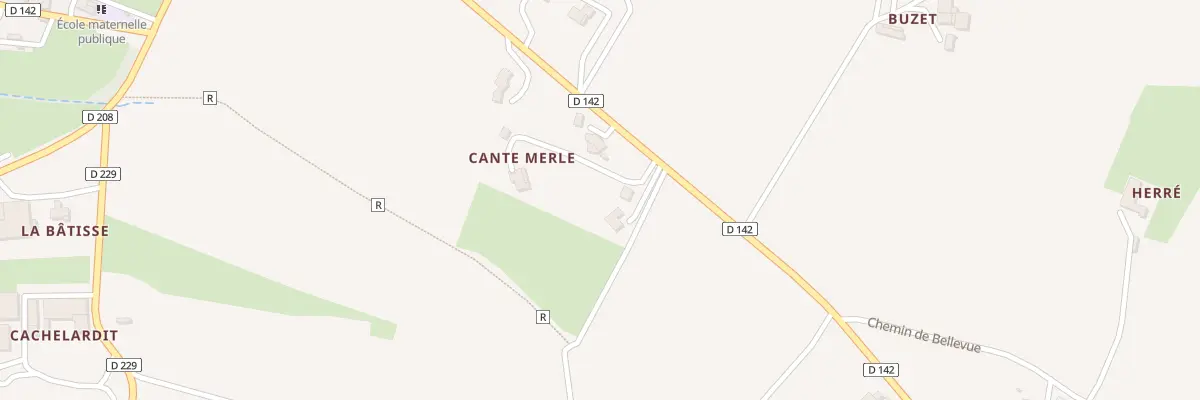 Plan du 5078 A Cante Merle à Cassaigne