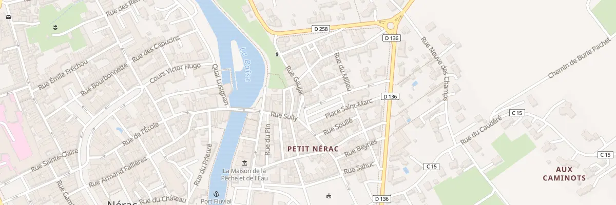 Plan du 2 Rue Gaujac à Nérac