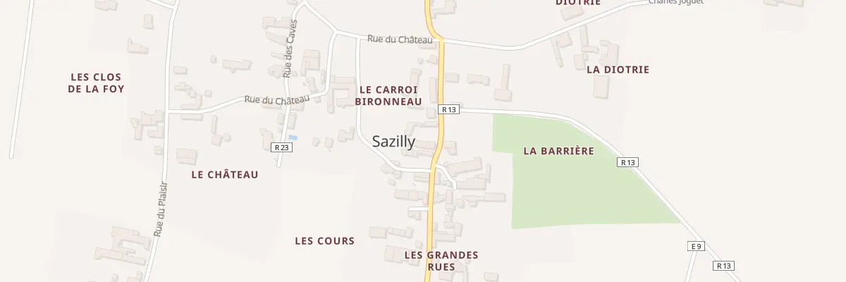 Plan du 37 Les Grandes Rues à Sazilly