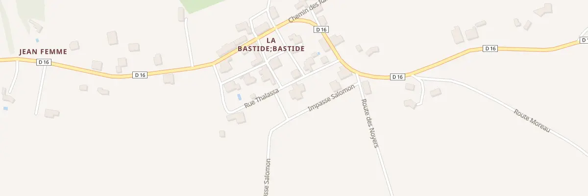 Plan du 39 La Bastide à Monestier