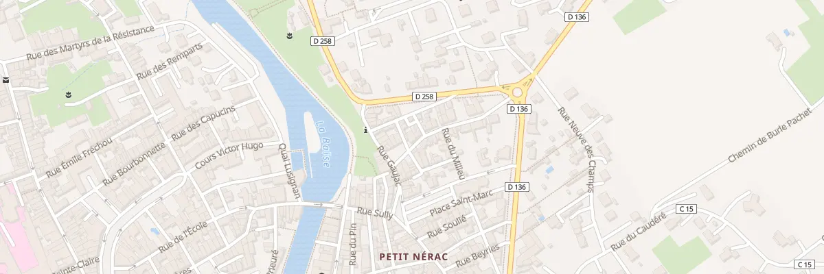 Plan du 1 Rue Andre Garbay à Nérac
