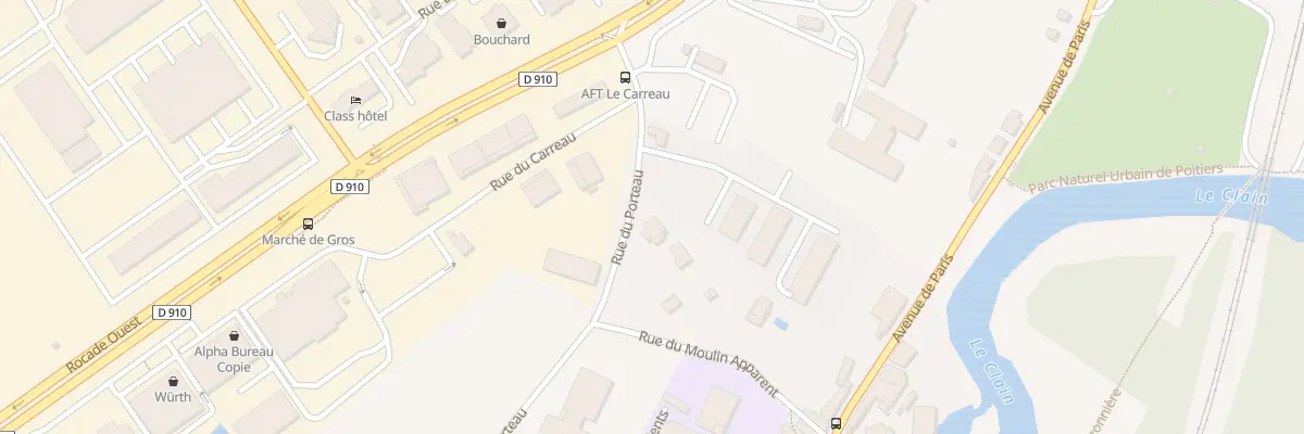 Plan du 100A Rue du Porteau à Poitiers