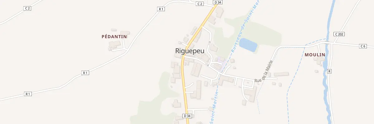 Plan du 2 Rue de La Mairie à Riguepeu