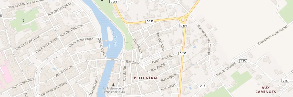 Plan du 3 Rue Dauphine à Nérac