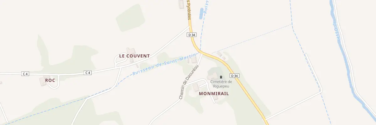 Plan du 5038 Le Village à Riguepeu