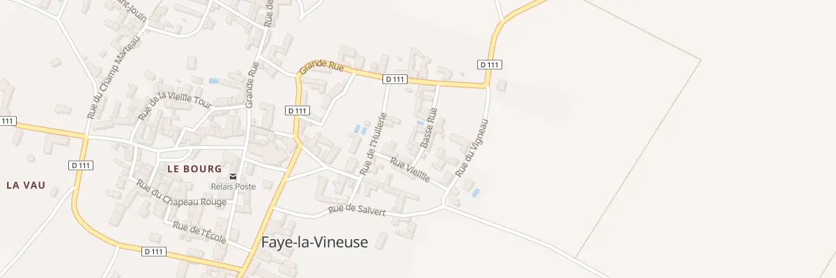 Plan du 6 Rue Basse Rue à Faye-la-Vineuse