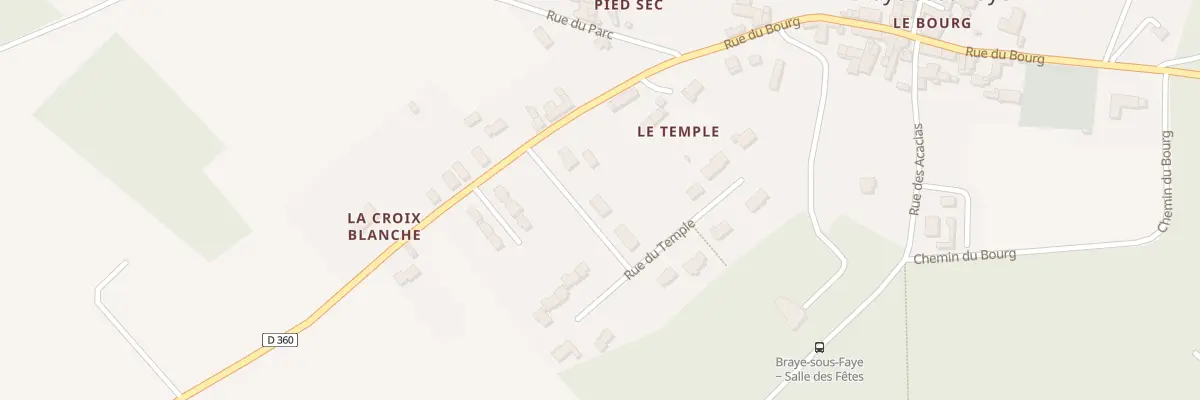 Plan du 3 Rue du Temple à Braye-sous-Faye