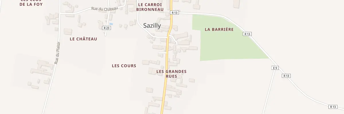 Plan du 45B Les Grandes Rues à Sazilly