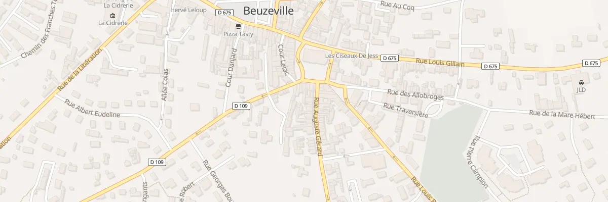 Plan du 36 Rue Auguste Gérard à Beuzeville