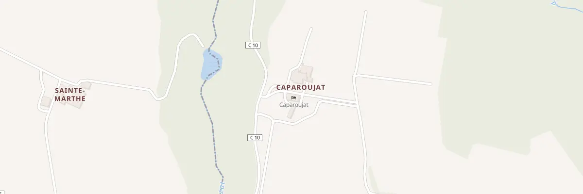 Plan du 374 Caparoujat à Feugarolles