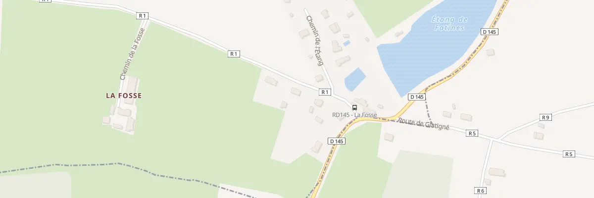 Plan du 95 Rte de la Fosse à Fatines