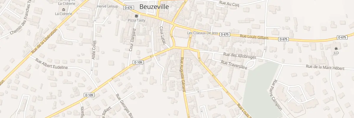 Plan du 20 Rue Auguste Gérard à Beuzeville