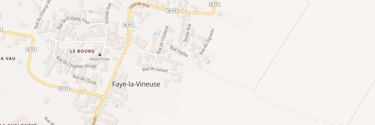 Plan du 7 Rue de Salvert à Faye-la-Vineuse