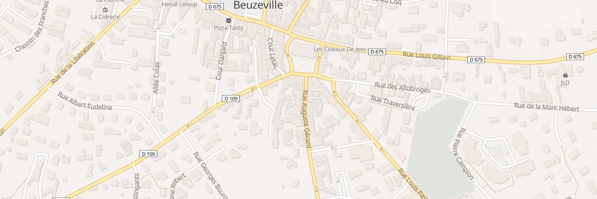Plan du 34 Rue Auguste Gérard à Beuzeville