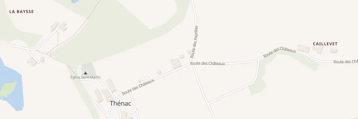 Plan du 197 Rte des Châteaux à Thénac