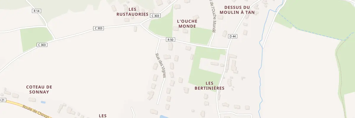 Plan du 2 Rue des Vignes à Cravant-les-Côteaux