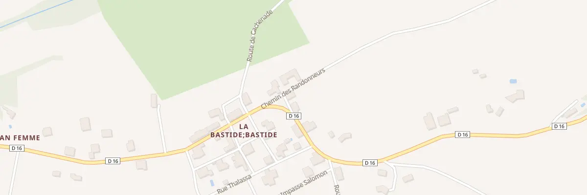 Plan du 42 La Bastide à Monestier
