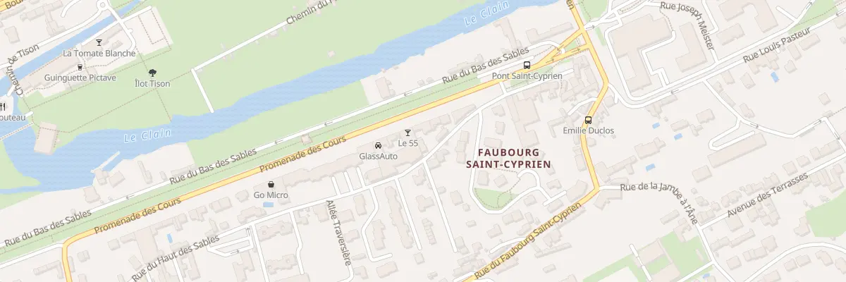 Plan du 10 Rue du Haut Des Sables à Poitiers