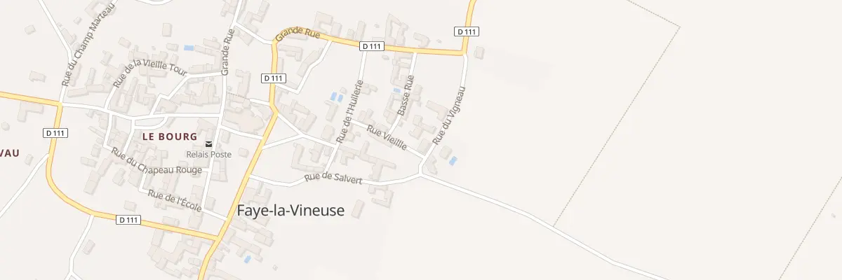 Plan du 3 Rue du Vigneau à Faye-la-Vineuse