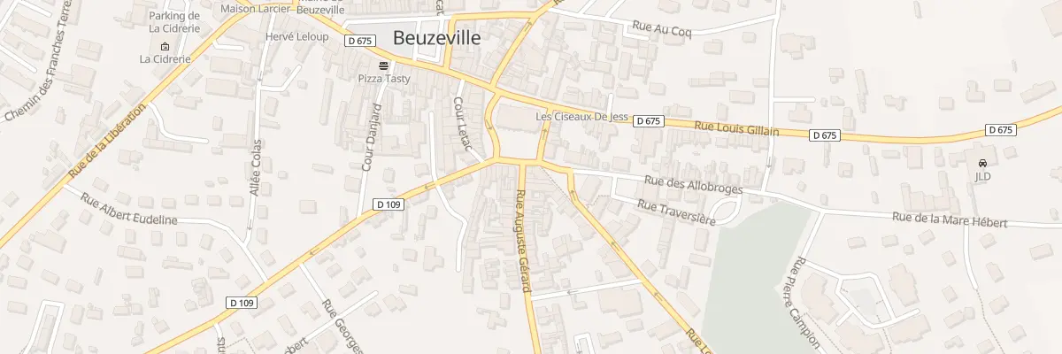 Plan du 9006 Rue Auguste Gérard à Beuzeville