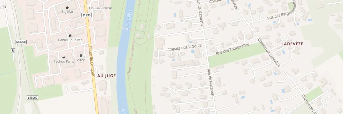 Plan du 74T Rue de Nazareth à Nérac