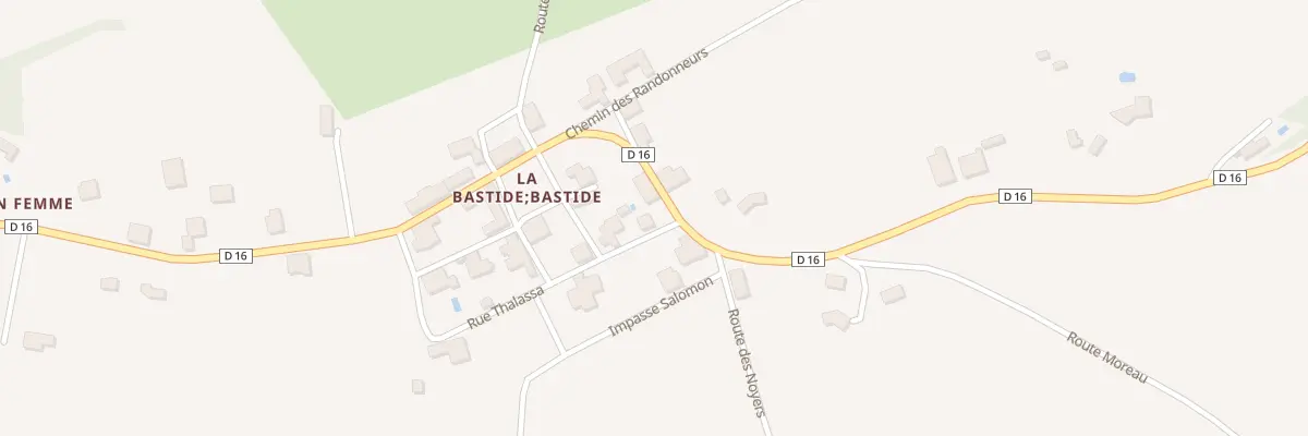 Plan du 33 La Bastide à Monestier