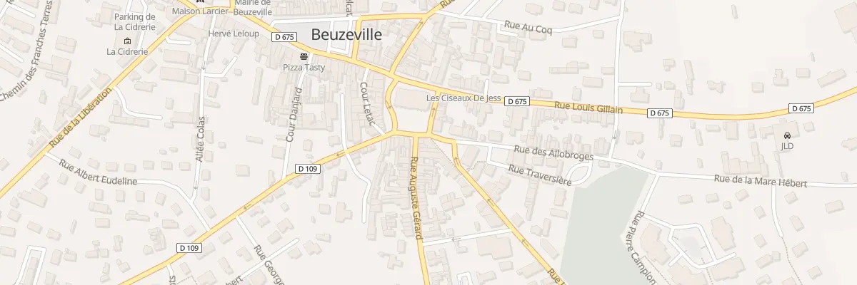 Plan du 12 Rue Louis Pasteur à Beuzeville