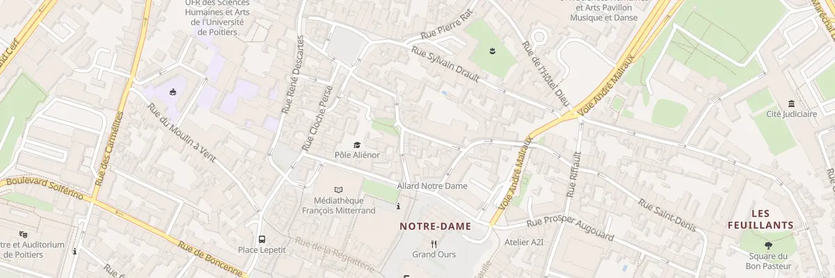 Plan du 3 Rue de la Tête Noire à Poitiers