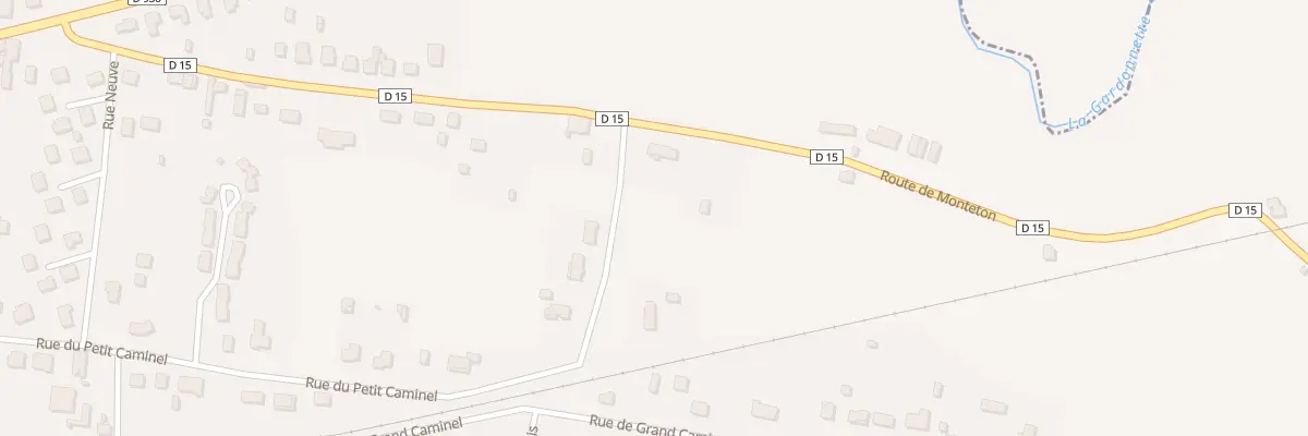 Plan de la Rue du Petit Caminel à Gardonne