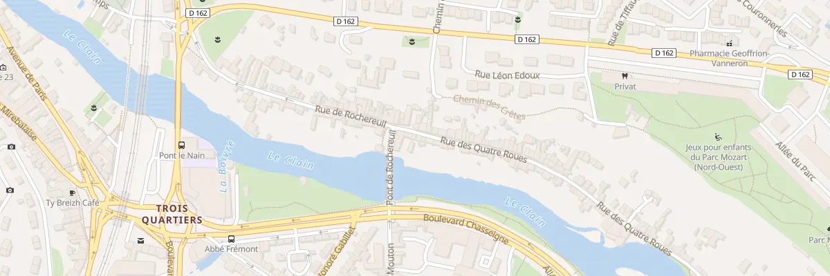 Plan du 6 Rue des 4 Roues à Poitiers