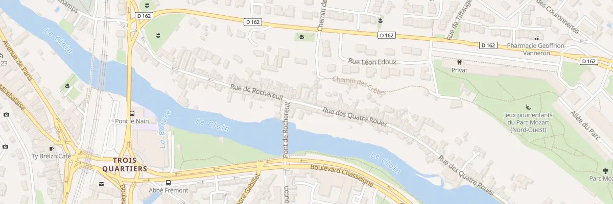 Plan du 9 Rue des 4 Roues à Poitiers