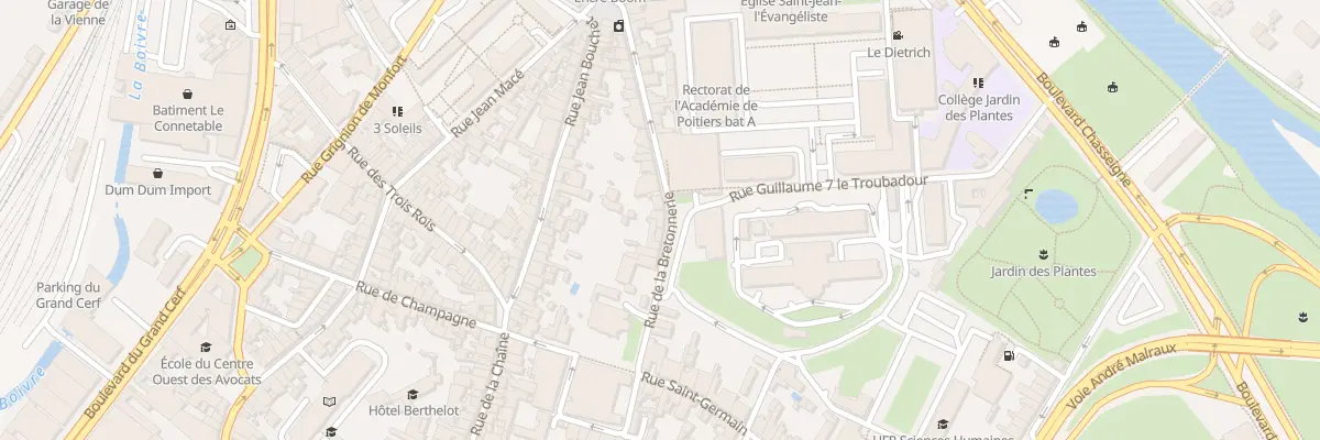 Plan du 24 Rue de la Bretonnerie à Poitiers
