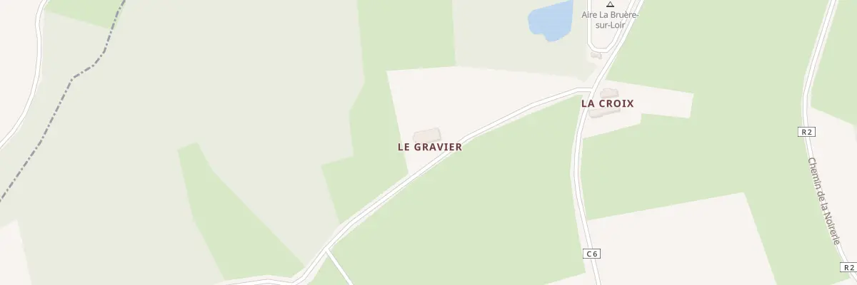 Plan du 1 Le Gravier à La Bruère-sur-Loir