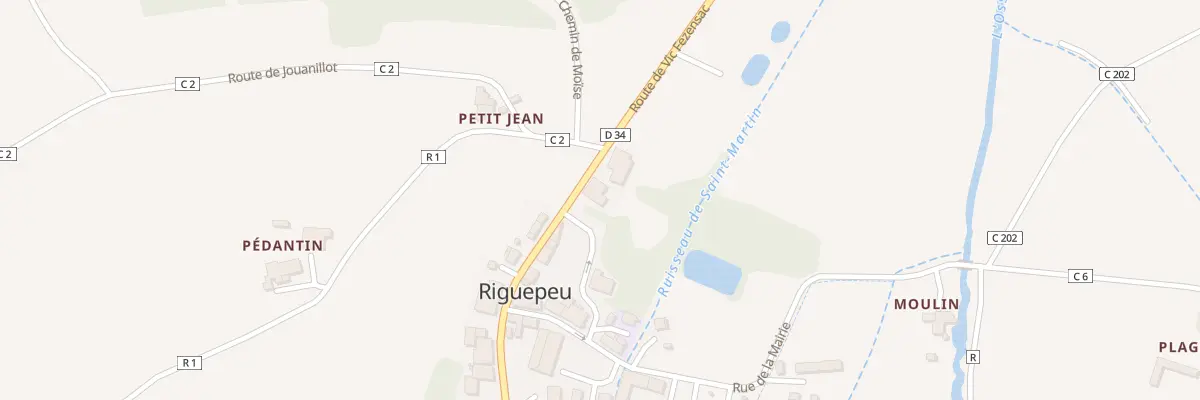 Plan du 45 Rue des Pyrénées à Riguepeu