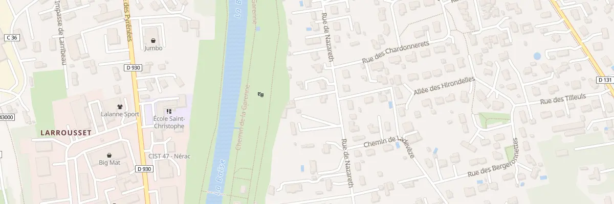 Plan du 62 Rue de Nazareth à Nérac
