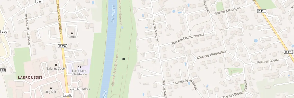 Plan du 58 Rue de Nazareth à Nérac