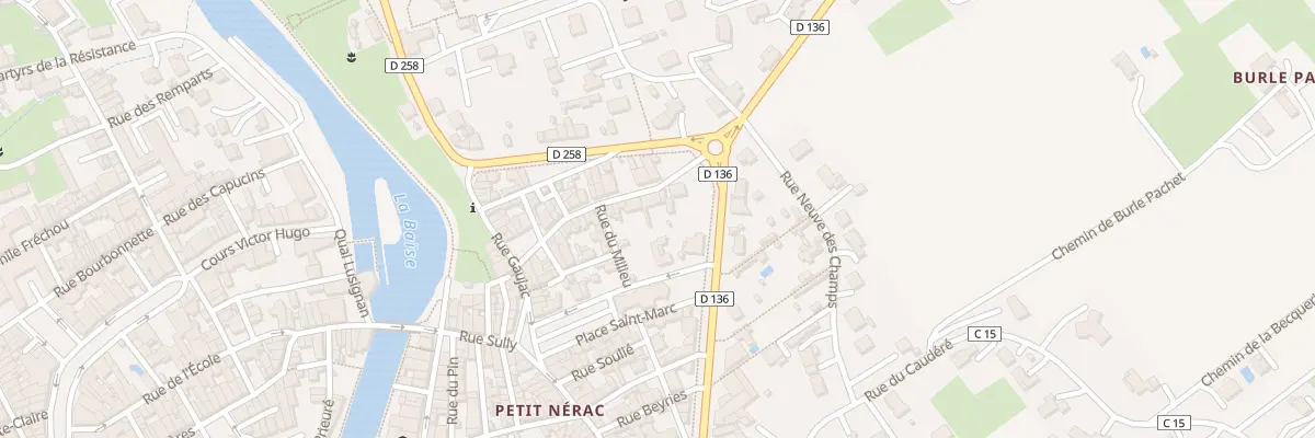 Plan du 20 Rue Andre Garbay à Nérac