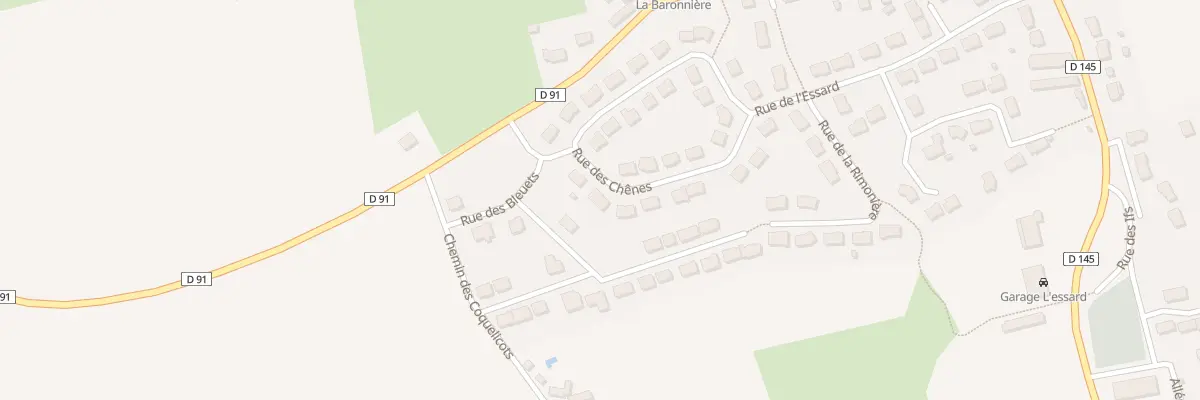 Plan du 28 Rue des Chenes à Fatines