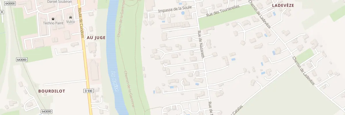 Plan du 84B Rue de Nazareth à Nérac