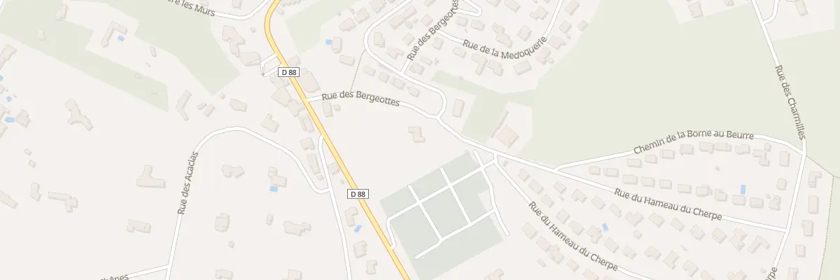 Plan du 2 Rue des Bergeottes à Saint-Benoît