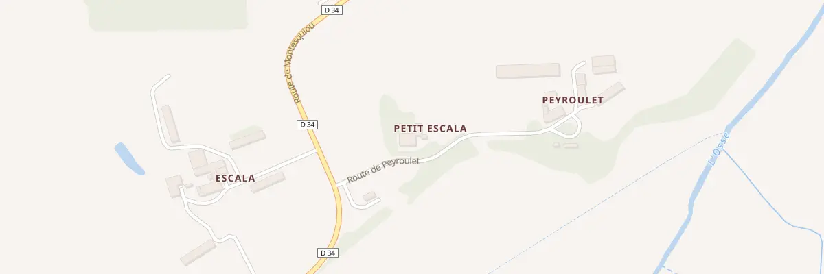 Plan du 84 Rte de Peyroulet à Saint-Arailles