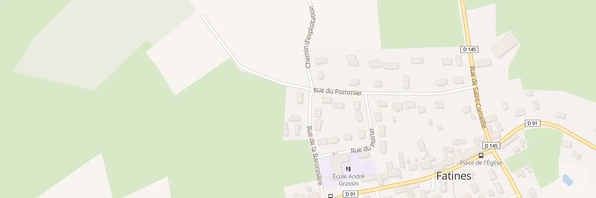 Plan du 2 Rue de la Baronniere à Fatines