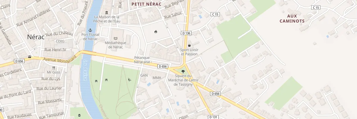 Plan du 21 Av Georges Clemenceau à Nérac