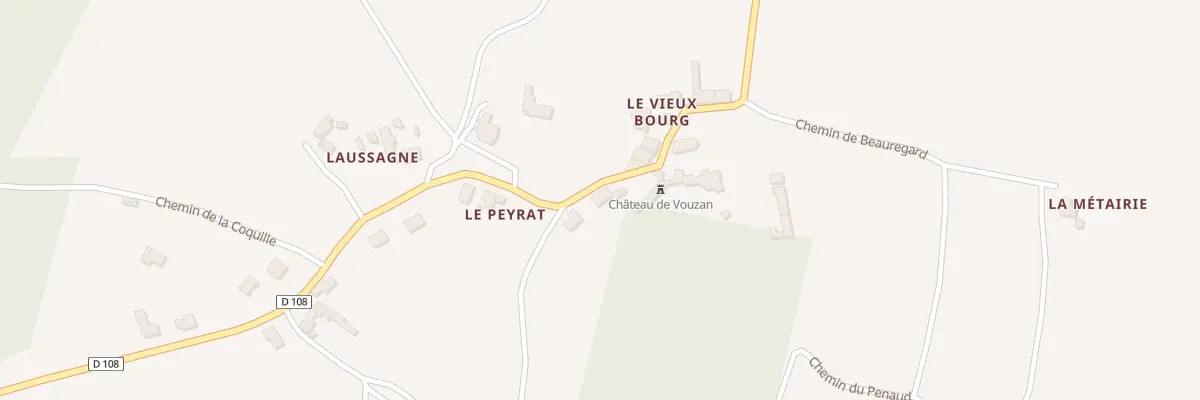 Plan du 129 Rue du Château à Vouzan