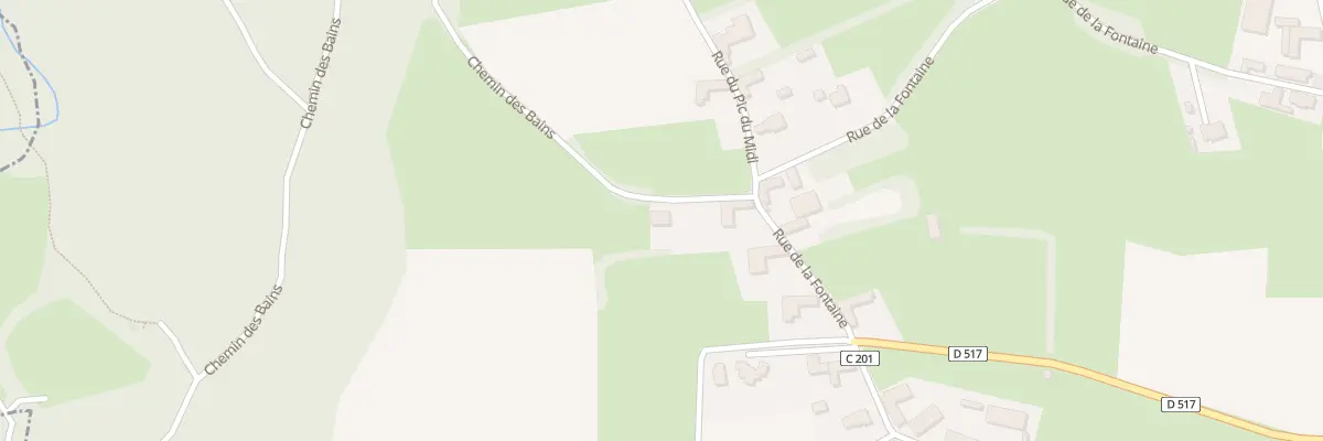 Plan du 75 Che des Bains à Lagrange